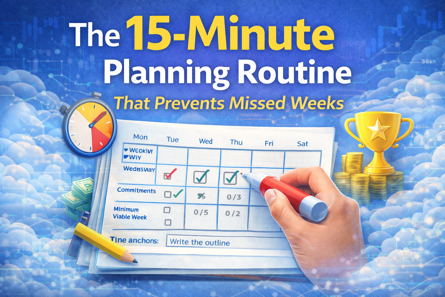 The 15-Minute Planning Routine That Prevents Missed Weeks