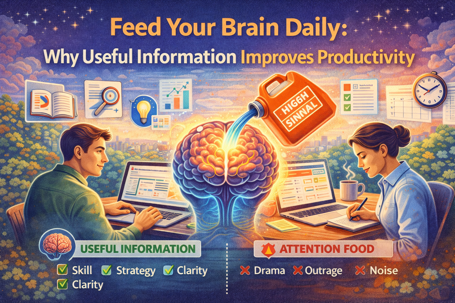 Feed Your Brain Daily: Why Useful Information Improves Productivity