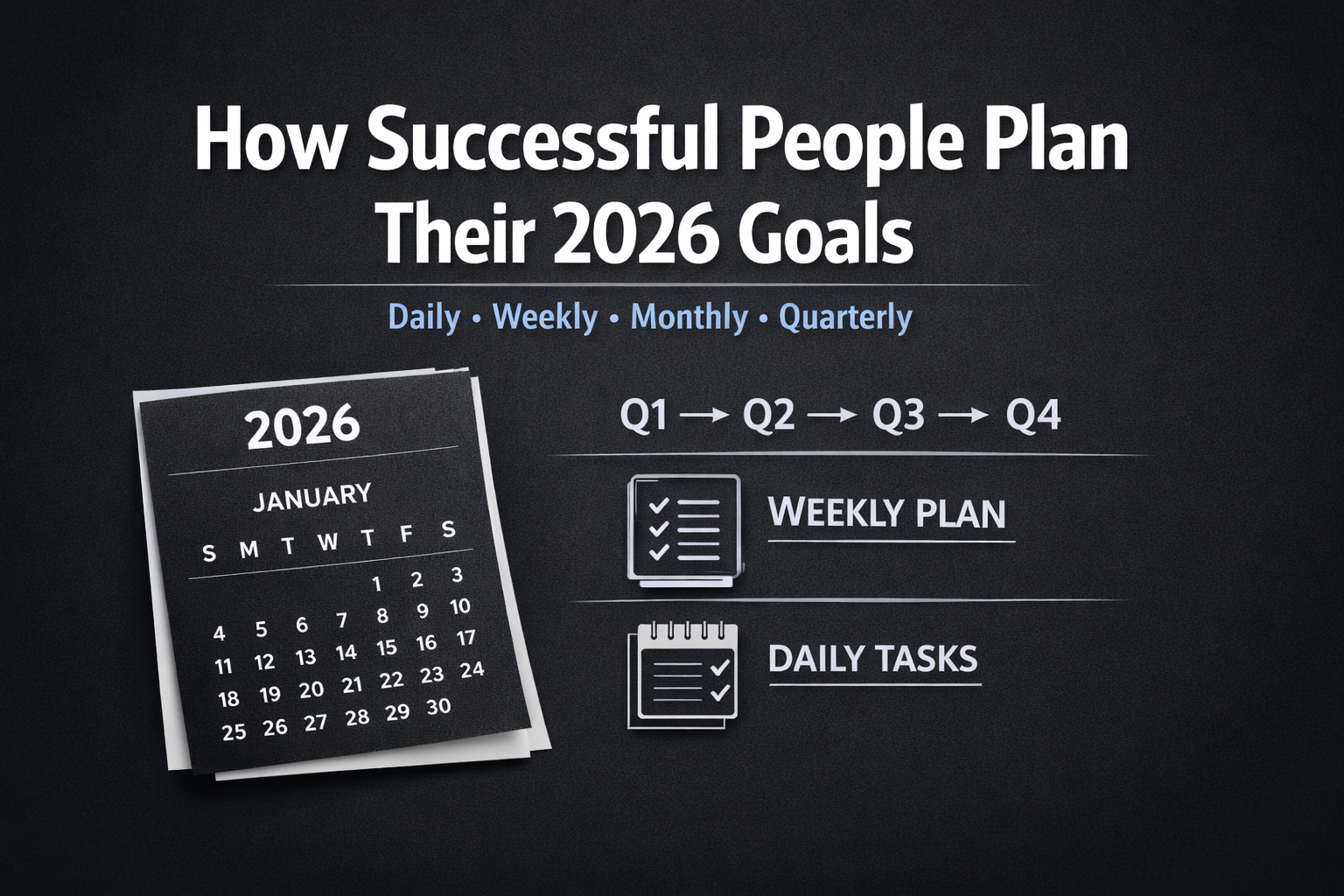 How Successful People Plan Their 2026 Goals
