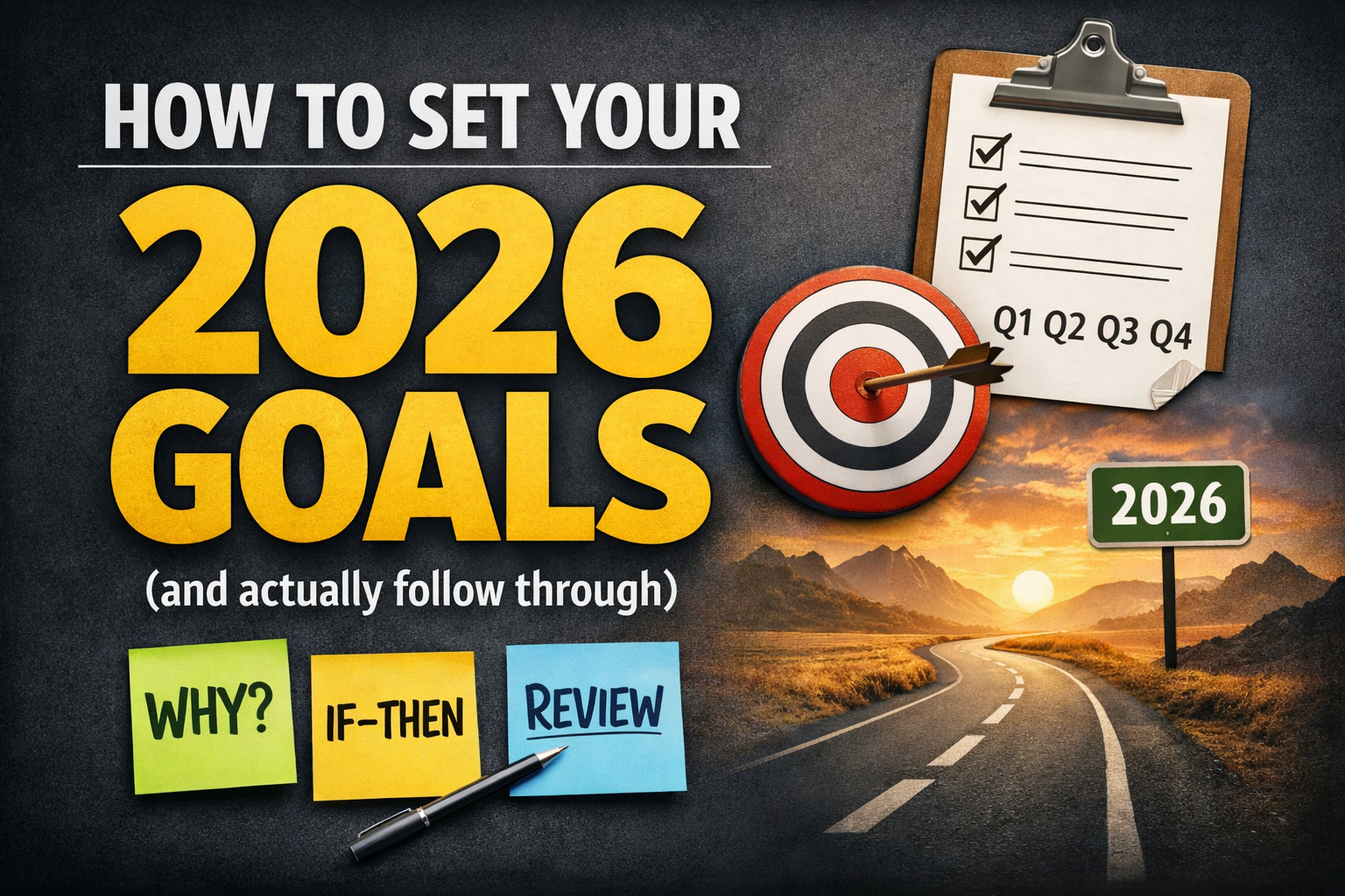 How to Set Your 2026 Goals (and actually follow through)