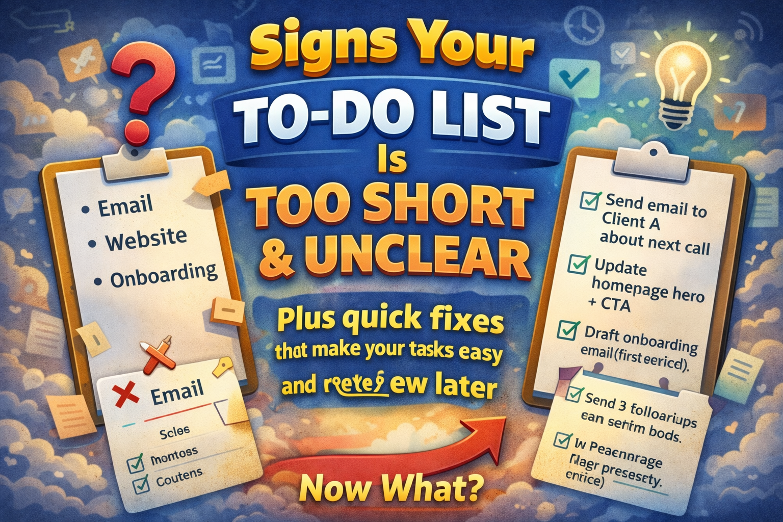 Signs Your To-Do List Is Too Short and Unclear (And How to Fix It)