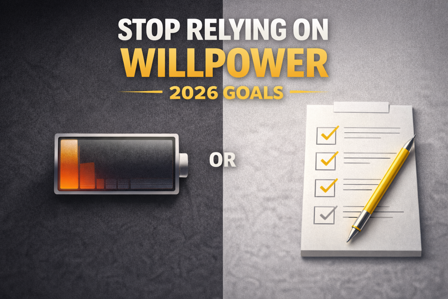Stop Relying on Willpower: Build a System That Achieves Your 2026 Goals