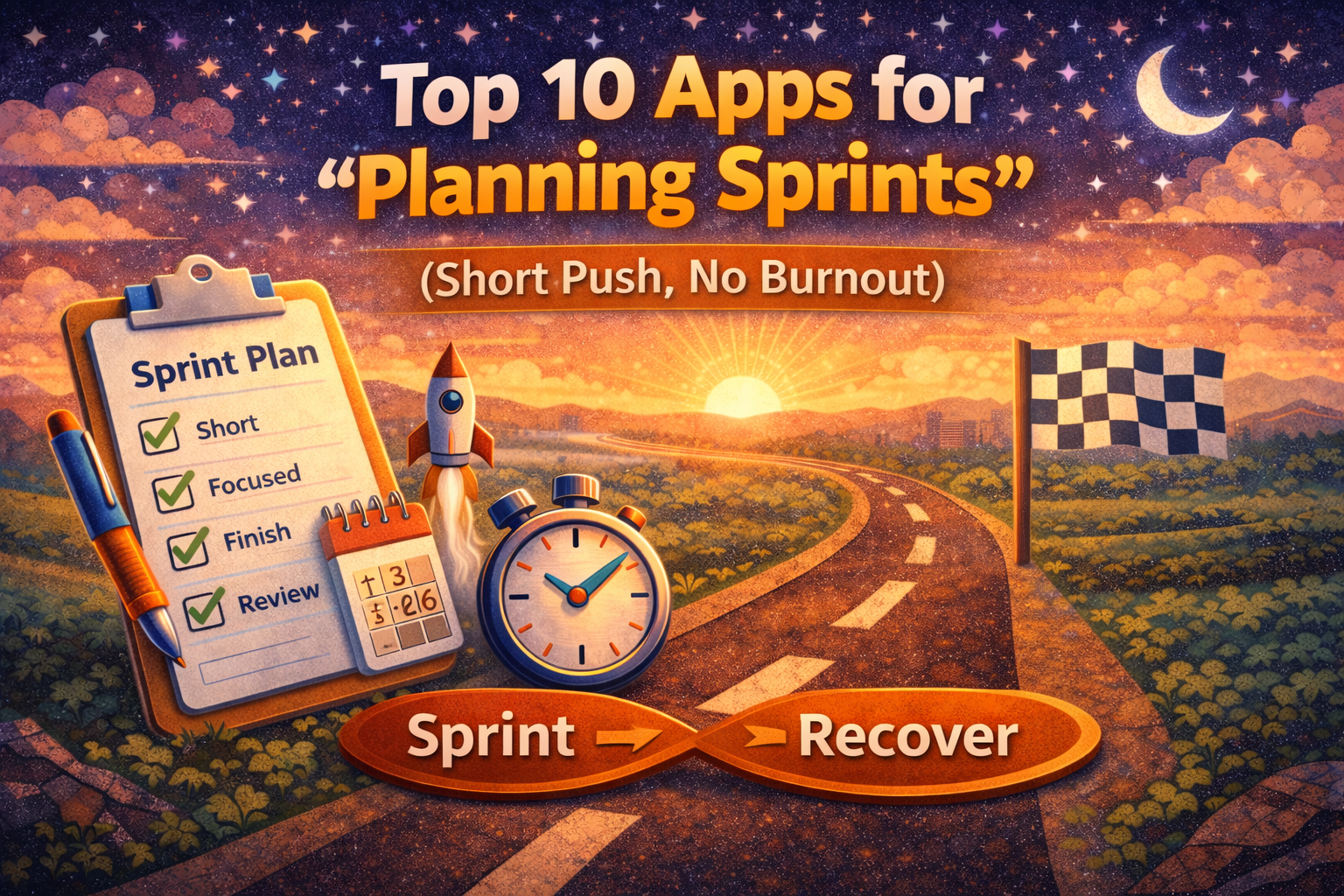 Top 10 Apps for Planning Sprints in 2026 (Short Push, No Burnout)