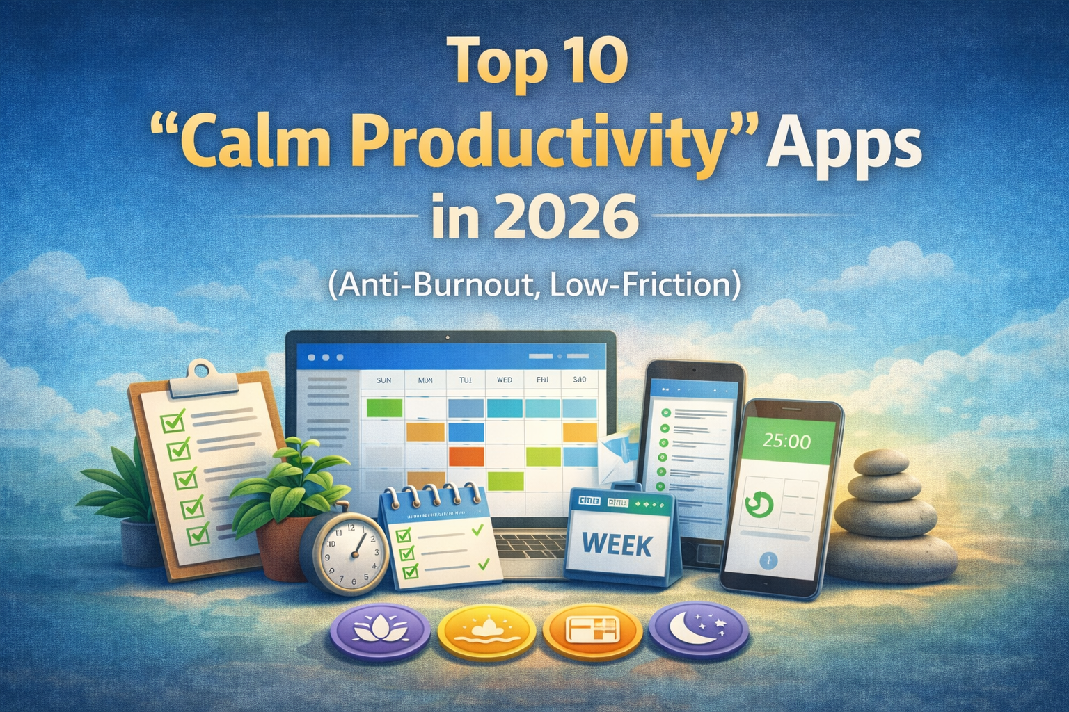 Top 10 Calm Productivity Apps in 2026