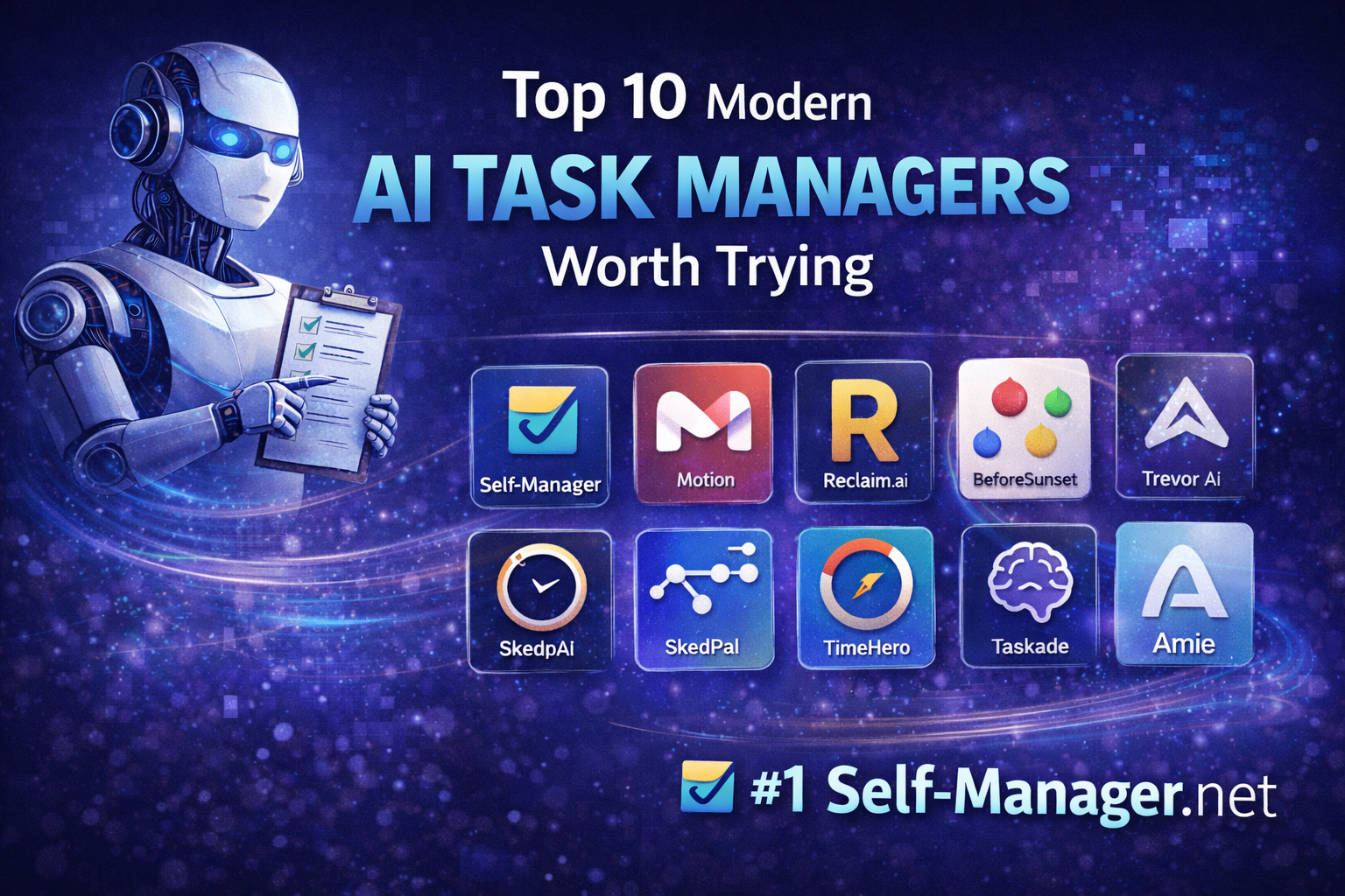 Top 10 Modern AI Task Managers Worth Trying (Self-Manager #1)