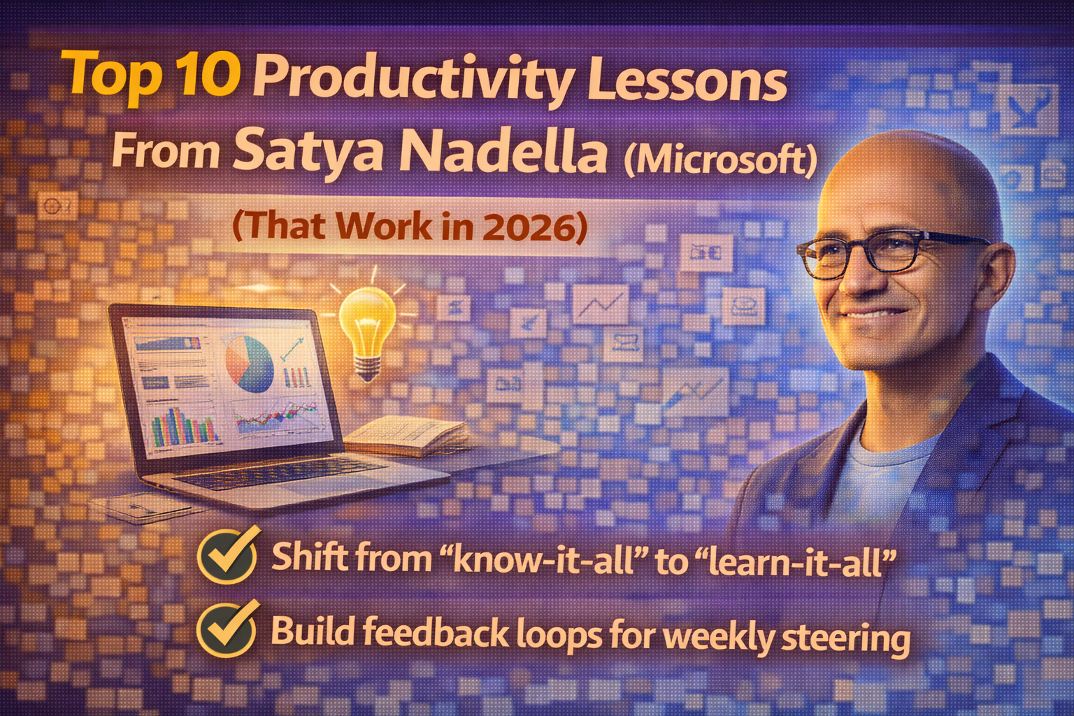 Top 10 Productivity Lessons From Satya Nadella (Microsoft) That Work in 2026